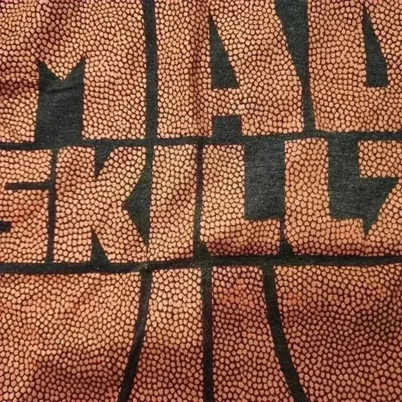 Children's Place Long Sleeve Size 7/8 Orange Grey Basketball " Mad Skillz" - Picture 3 of 4